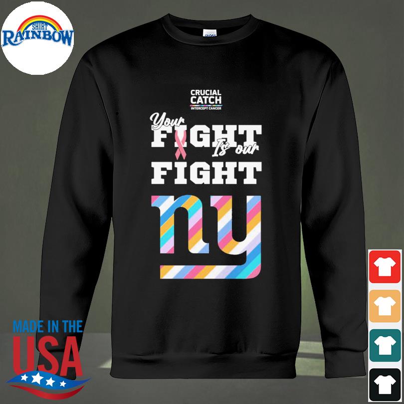 New York Giants Crucial Catch Intercept Cancer shirt, hoodie, sweater, long  sleeve and tank top