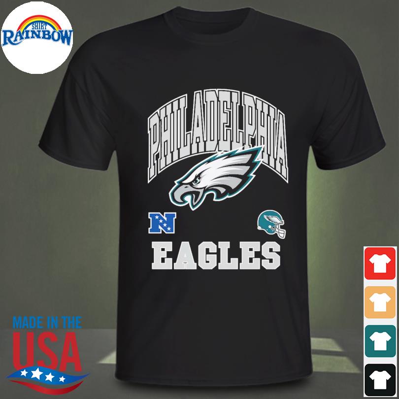 NFL Team Apparel Youth Philadelphia Eagles Game Time White T-Shirt