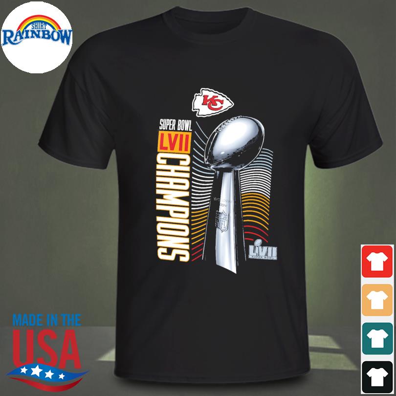 Lids Kansas City Chiefs Nike Super Bowl LVII Champions Lombardi Trophy T- Shirt - Black