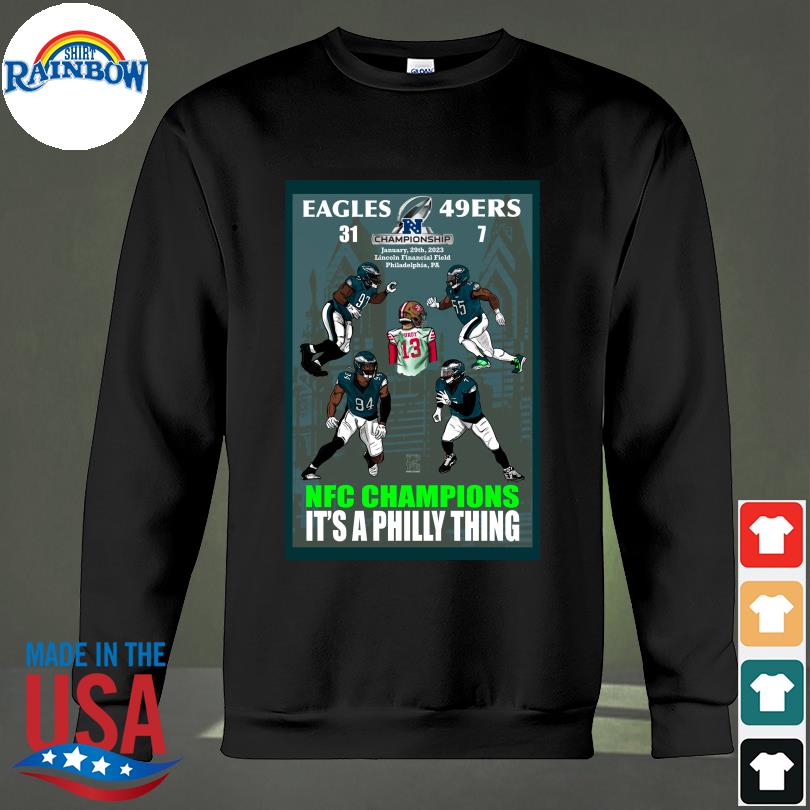 San Francisco 49ers vs. Philadelphia Eagles NFC Championship rematch 2023  shirt, hoodie, sweater, long sleeve and tank top