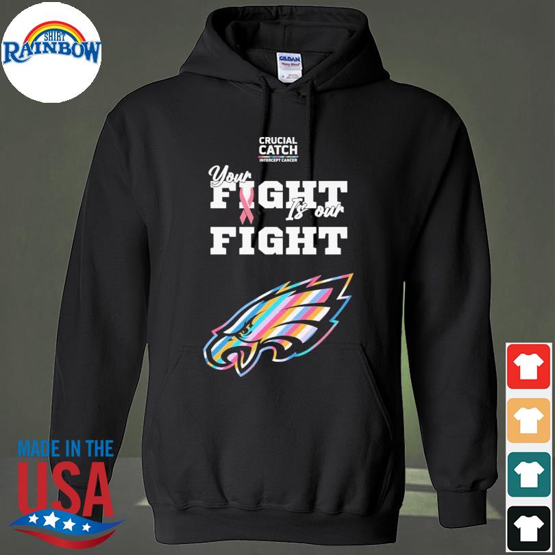 Philadelphia Eagles Crucial Catch Intercept cancer 2023 shirt, hoodie,  sweater, long sleeve and tank top