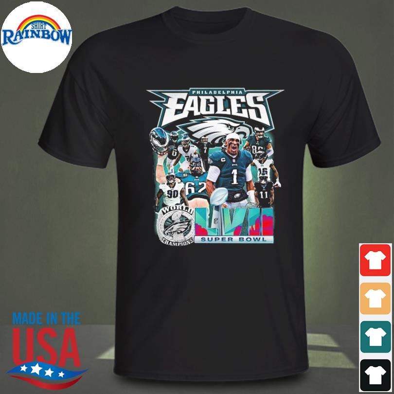 Philadelphia eagles super bowl lvii 2023 team champions shirt