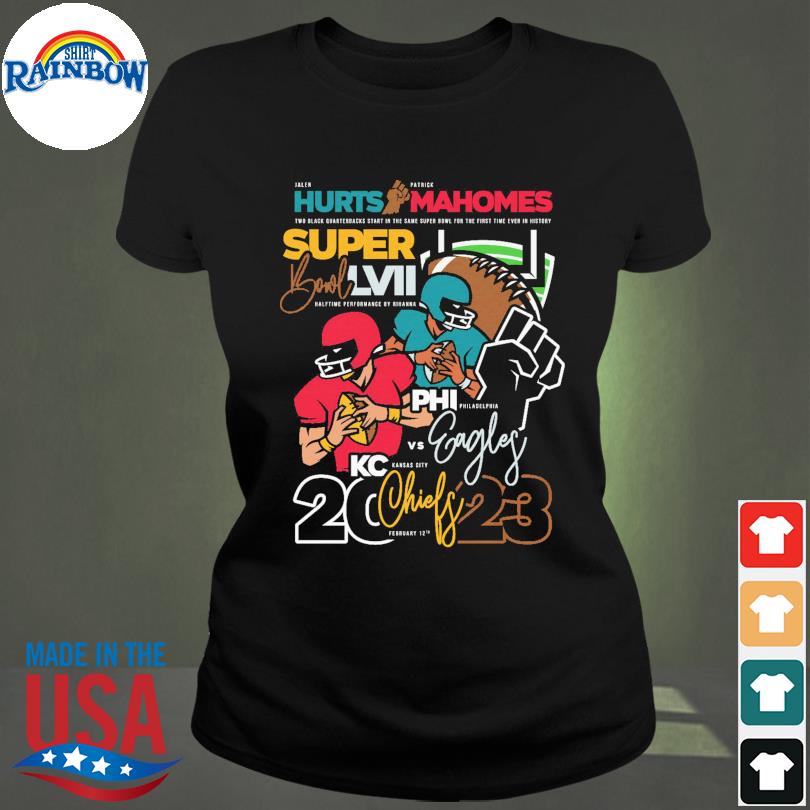 Super Bowl LVII Patrick Mahomes Vs Jalen Hurts Black History 2023 Shirt -  Teexpace