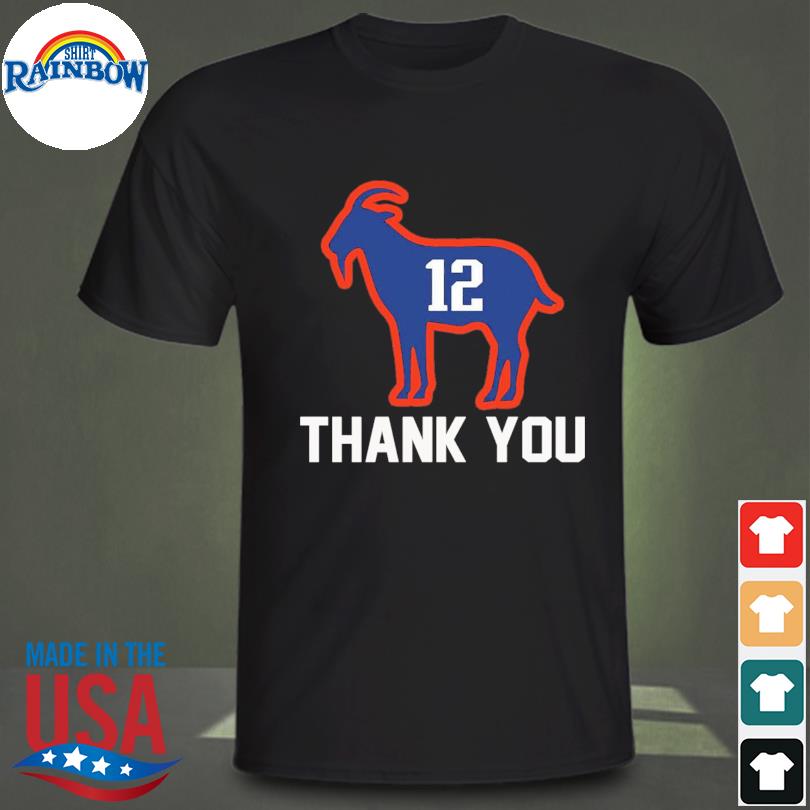 Thank You Tom Brady 12 Goat Shirt, hoodie, sweater, long sleeve and tank top