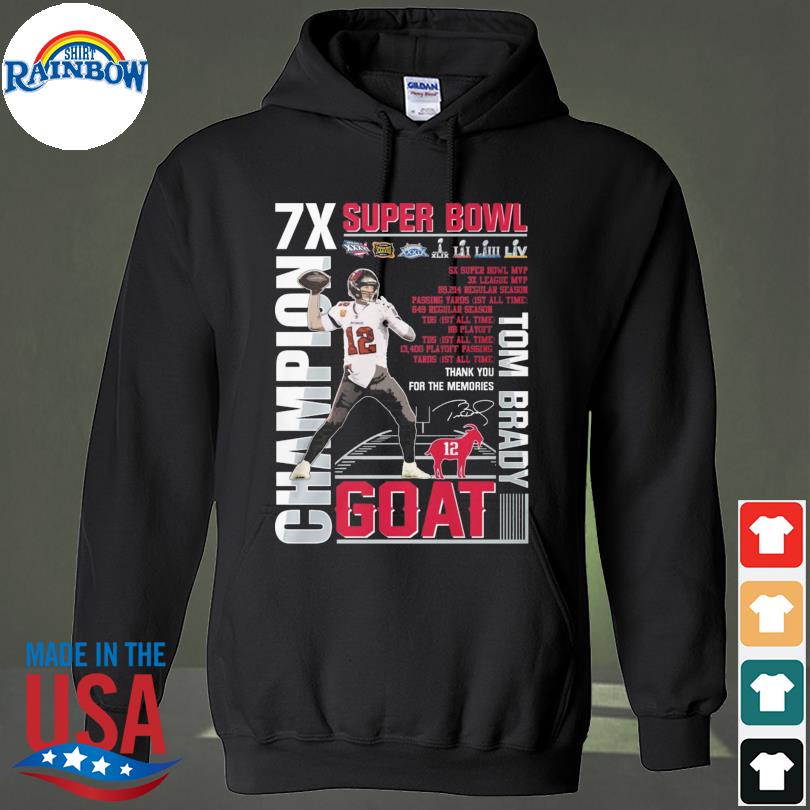 Tom Brady goat Tampa Bay Buccaneers 7x super bowl champions 2023 shirt,  hoodie, longsleeve tee, sweater