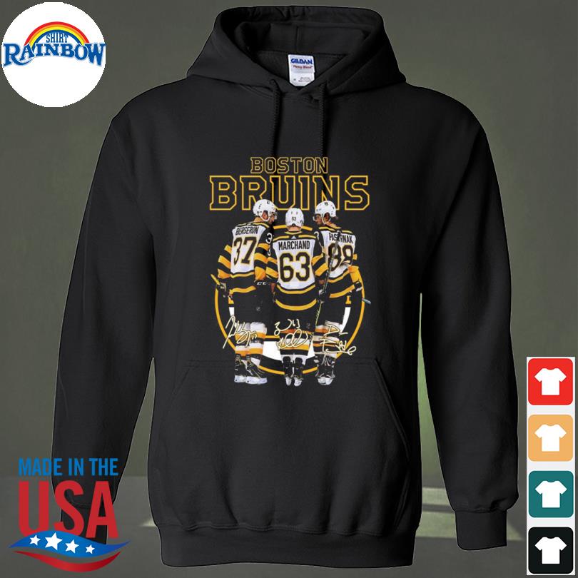 Boston Bruins City David Pastrnak Patrice Bergeron And Marchand Signatures  Shirt, hoodie, sweater, long sleeve and tank top