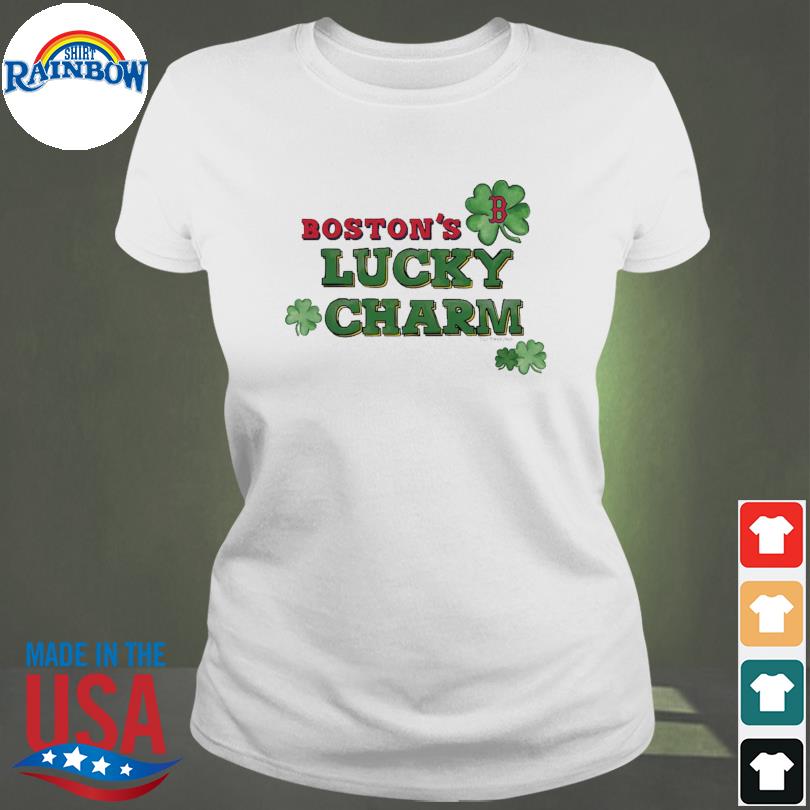 Tiny Turnip Boston Red Sox Women's White Lucky Charm T-Shirt