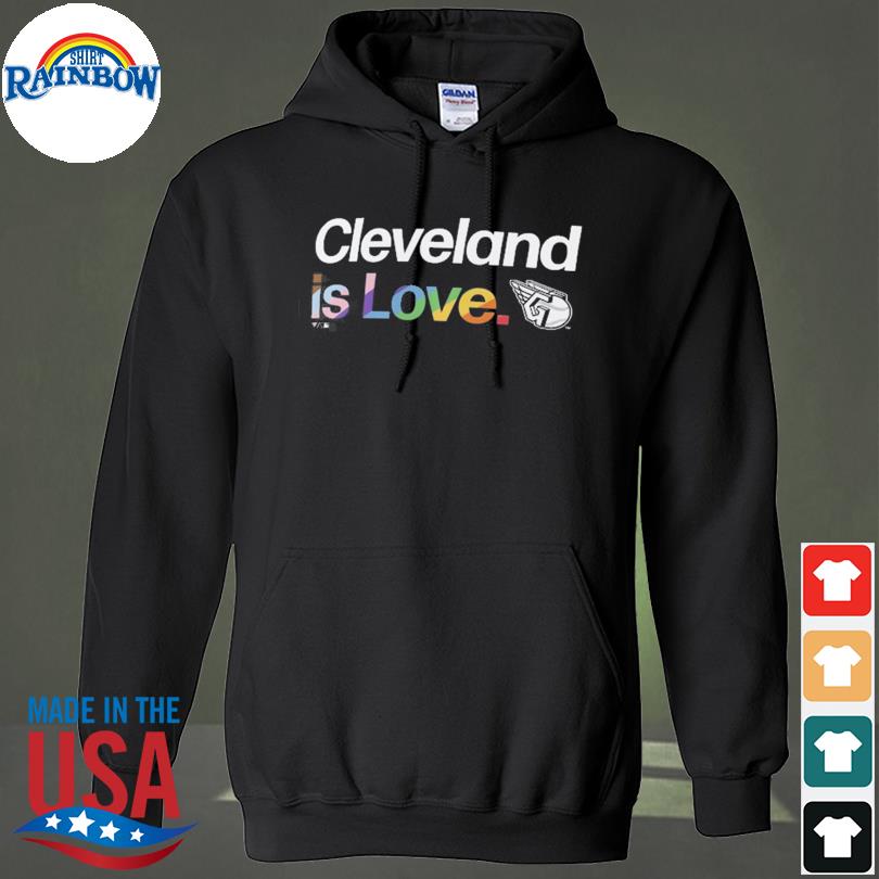 Cleveland Guardians is love pirates black city pride shirt, hoodie