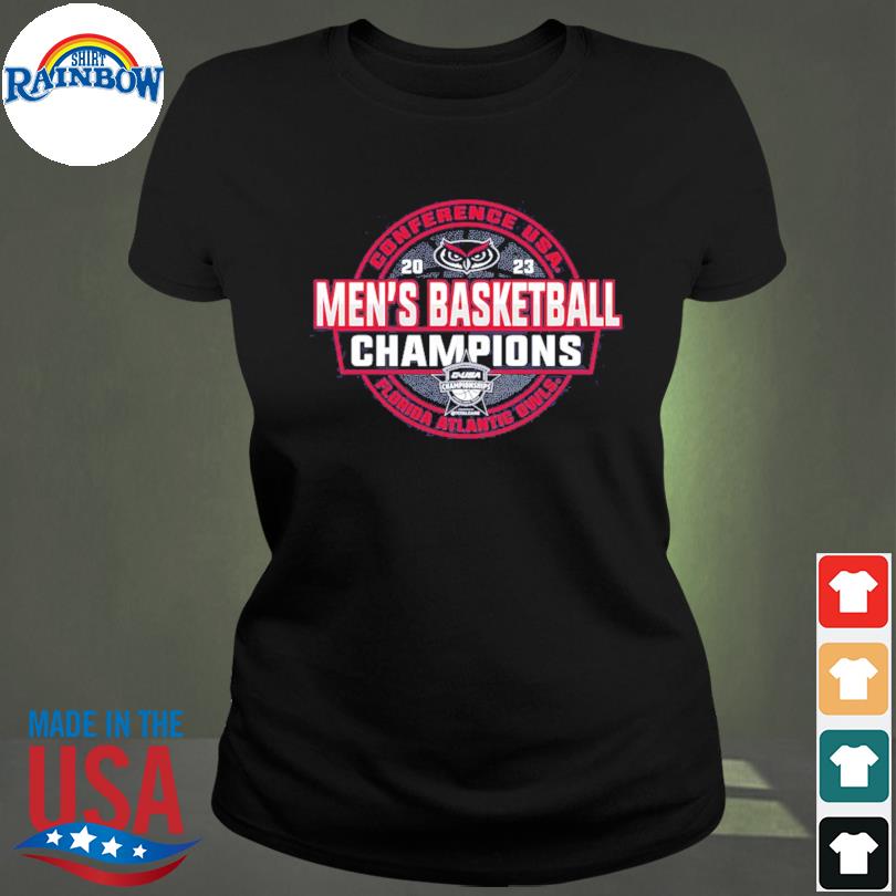 Fau Owls Blue 84 2023 C-usa Men's Basketball Conference Tournament Champions  Locker Room T-shirt - Shibtee Clothing