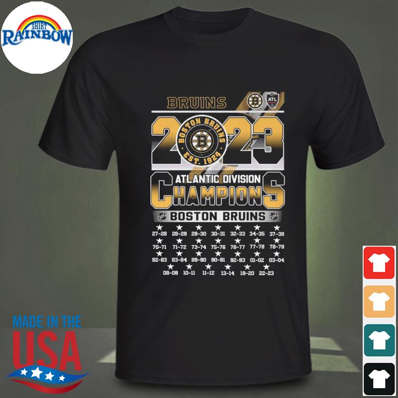 Funny Boston bruins 2023 Atlantic Division champions 2023 shirt