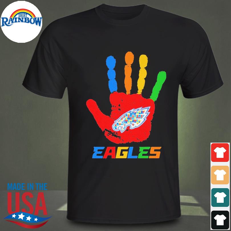 Hand Philadelphia Eagles autism 2023 shirt, hoodie, longsleeve, sweatshirt,  v-neck tee