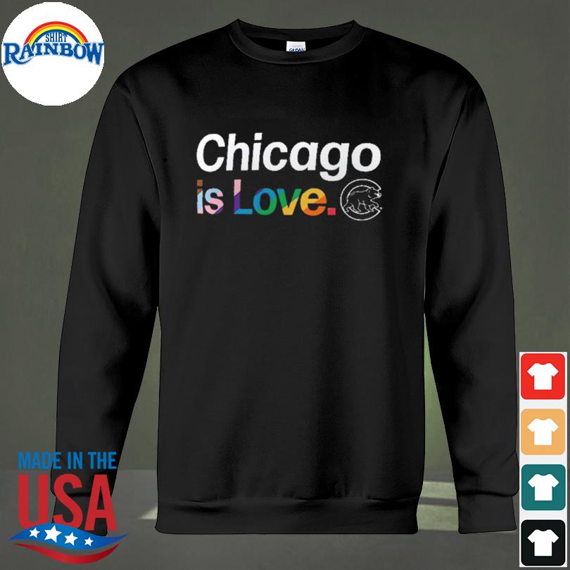 LGBTQ+ Chicago Cubs is love pride logo 2023 T-shirt, hoodie, sweater, long  sleeve and tank top