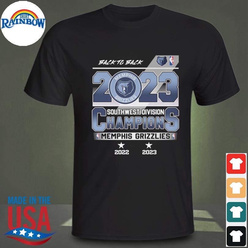 Memphis Grizzlies back to back 2023 south west division champions shirt