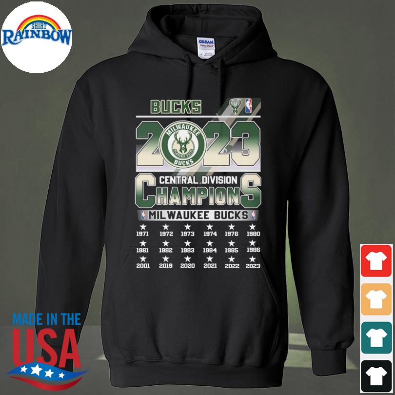 Milwaukee bucks 2023 central division champions 1971 2023 s hoodie