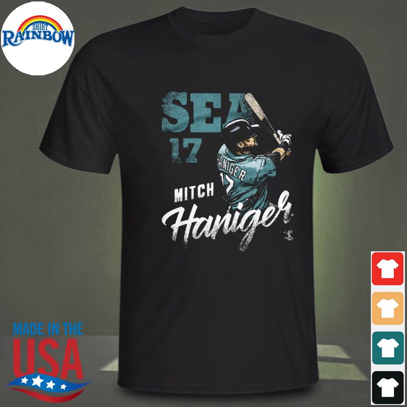 Official Seattle mariners mitch haNiger number 17 outline T-shirt, hoodie,  tank top, sweater and long sleeve t-shirt