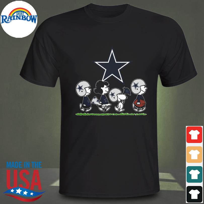 Peanuts Snoopy Football Team Cheer For The Dallas Cowboys NFL Shirts