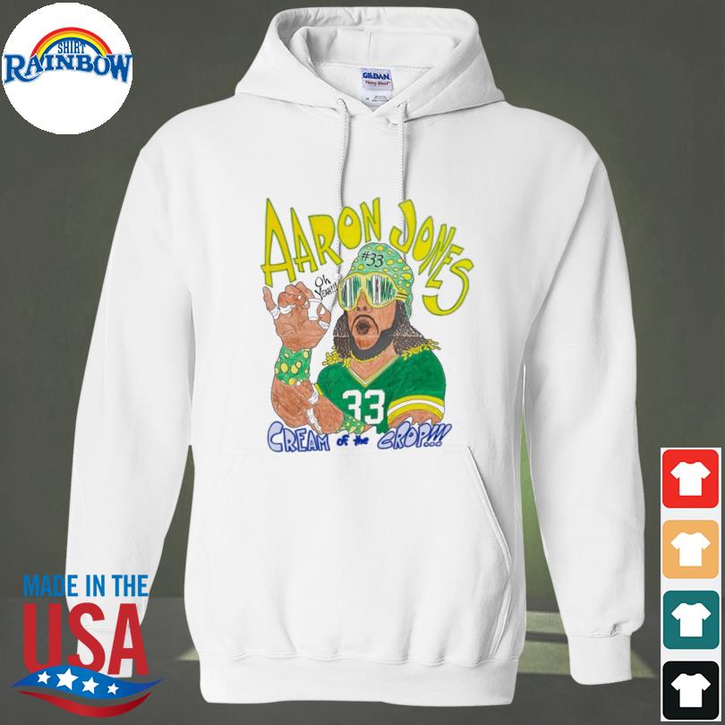 Aaron jones 33 cream of the crop 2023 shirt, hoodie, sweater, long