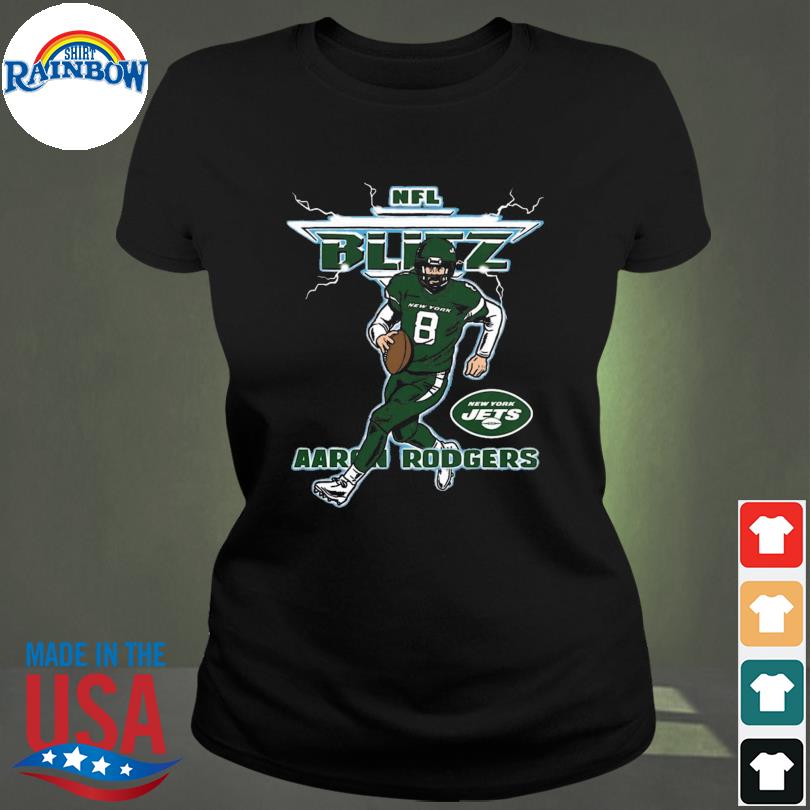 Aaron Rodgers New York Jets Homage Blitz NFL Shirt t-shirt by To