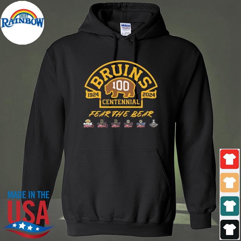Boston Bruins Centennial 1924-2024 Fear The Bear shirt, hoodie