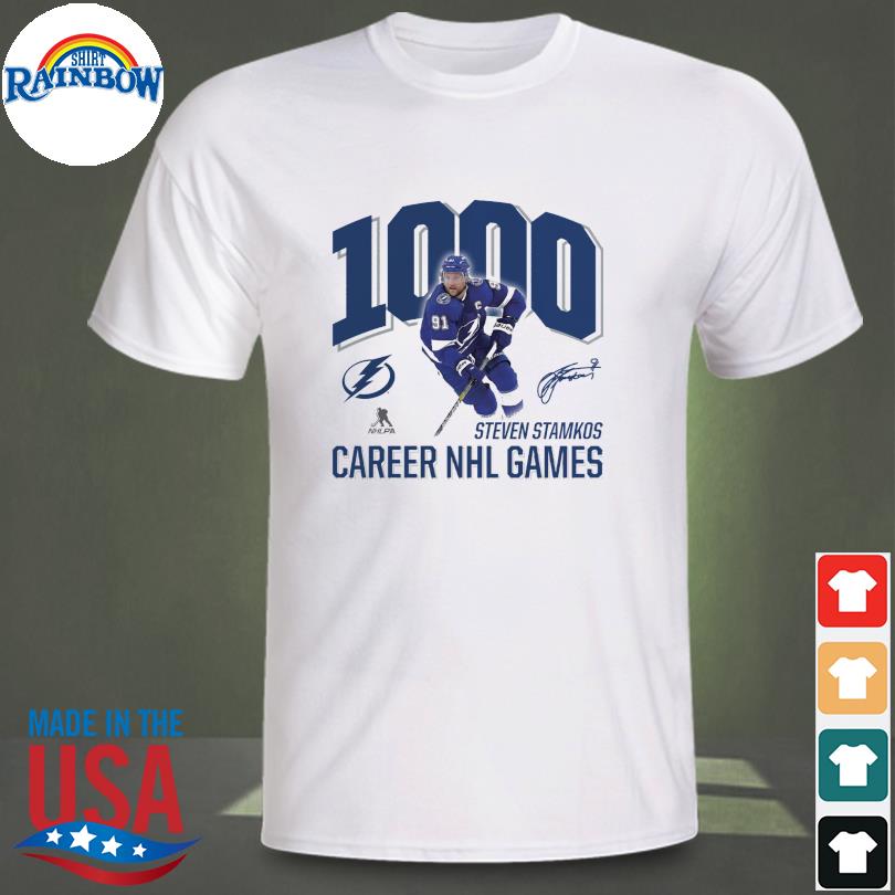 Steven Stamkos 1000 Career NHL Games Shirt, hoodie, sweater, long sleeve  and tank top