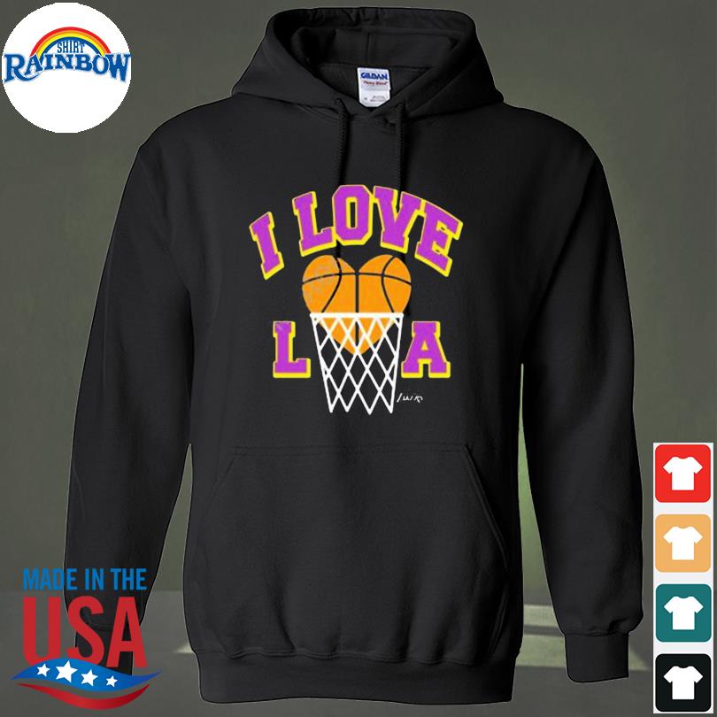 Official Nba Homage Los Angeles Lakers Hometown I Love La Shirt - Teebreat