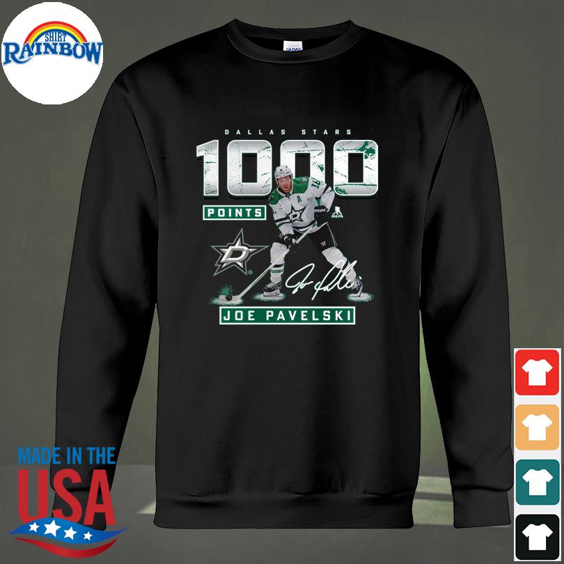 Joe Pavelski Dallas Stars 1000 Career Points Signature Shirt