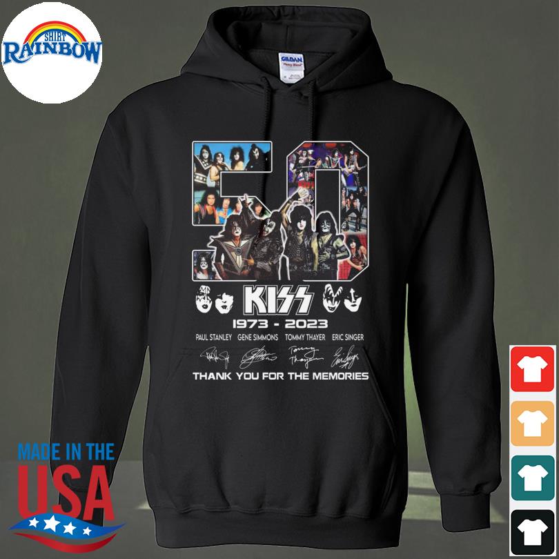 Official 50 Years 1973 2023 KISS Band Signatures Thank You For The Memories  Shirt - Teespix - Store Fashion LLC