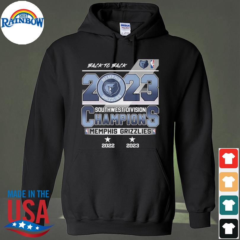 Memphis grizzlies back to back southwest division 2022 2023 s hoodie