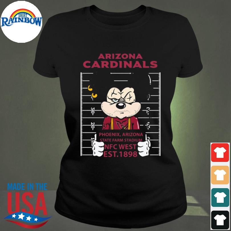 I Love The Cardinals Mickey Mouse Arizona Cardinals T-Shirt - T-shirts Low  Price