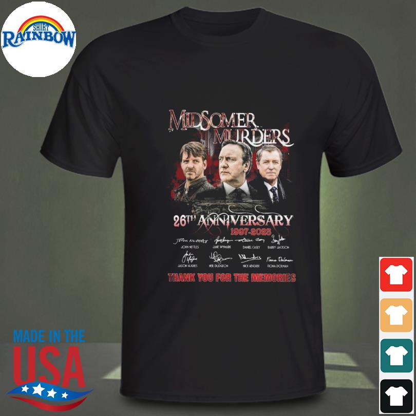 Midsomer Murders 26th anniversary 1997 2023 thank you for the memories signatures shirt