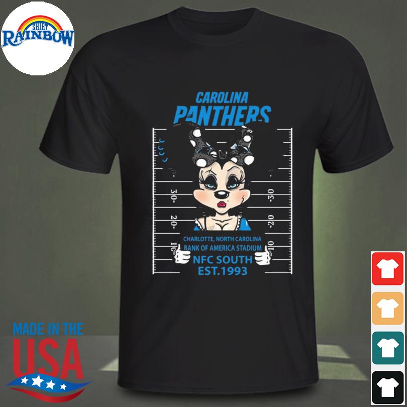 Minnie Mouse Carolina Panthers charlotte north carolina bank of america  stadium nfc south est 1993 shirt, hoodie, sweater, long sleeve and tank top