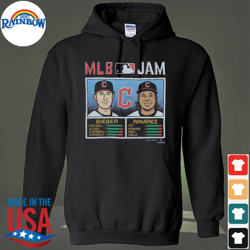 MLB Jam Cleveland Guardians Bieber and Ramirez 2022 shirt, hoodie