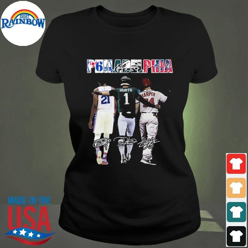 Philadelphia Phillies Bryce Harper And Philadelphia Eagles Jalen Hurts  Signatures shirt, hoodie, sweater, long sleeve and tank top