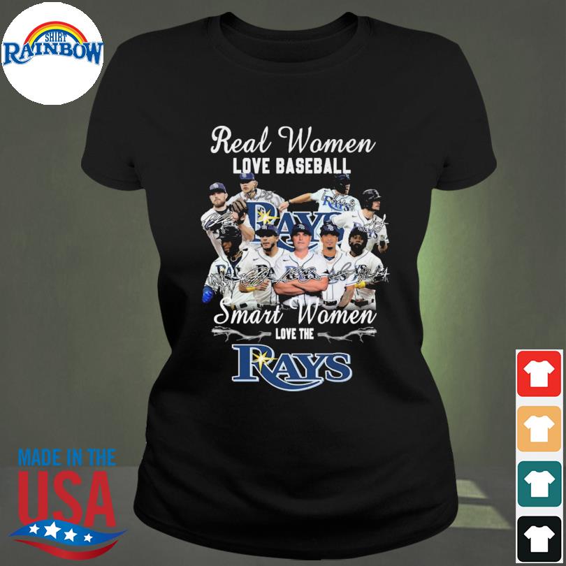 Tampa Bay Rays real women love baseball smart women love the Tampa Bay Rays  signatures 2023 shirt