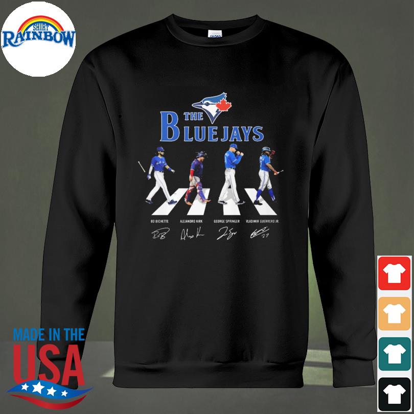 The Blue Jays abbey road bo bichette alejandro kirk signatures 2023 shirt,  hoodie, longsleeve tee, sweater