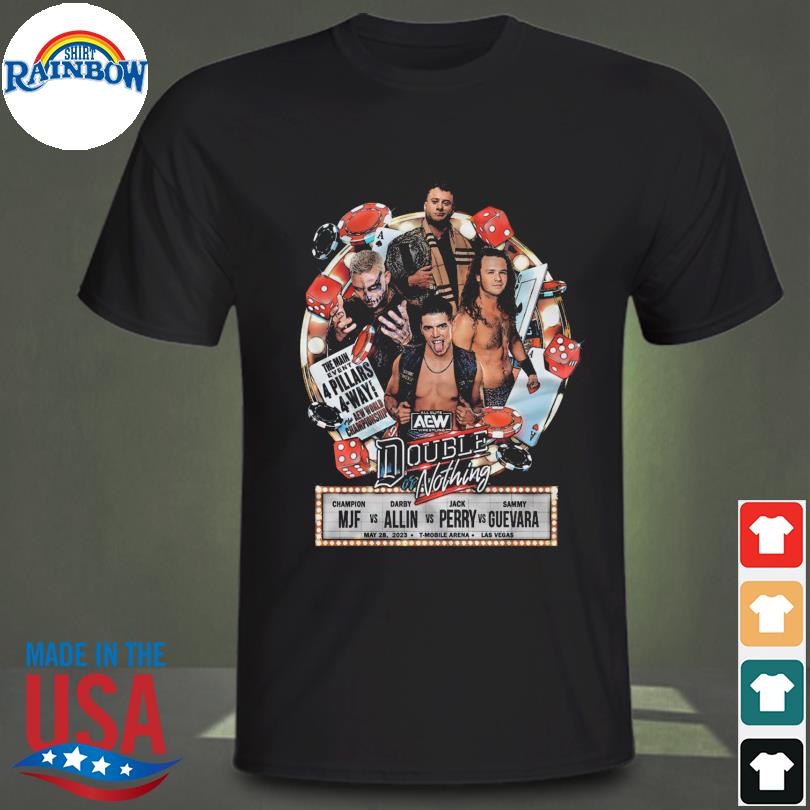 Aew shop double or nothing matchup mjf vs darby allin vs jack perry vs sammy guevara shirt