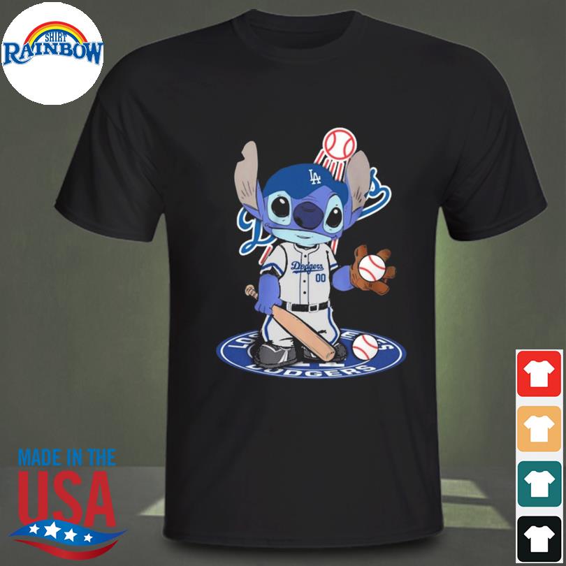 Baby Stitch Los Angeles Dodgers Baseball Logo 2023 Shirt