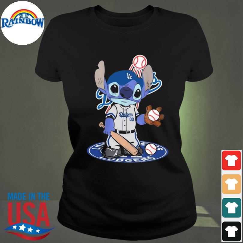 Baby Stitch Los Angeles Dodgers Baseball Logo 2023 Shirt