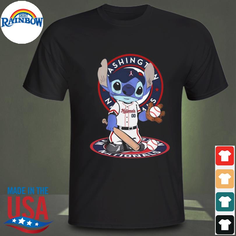 Baby Stitch Washington Nationals Baseball Logo 2023 Shirt