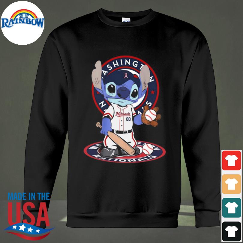 Baby Stitch Washington Nationals Baseball Logo 2023 Shirt