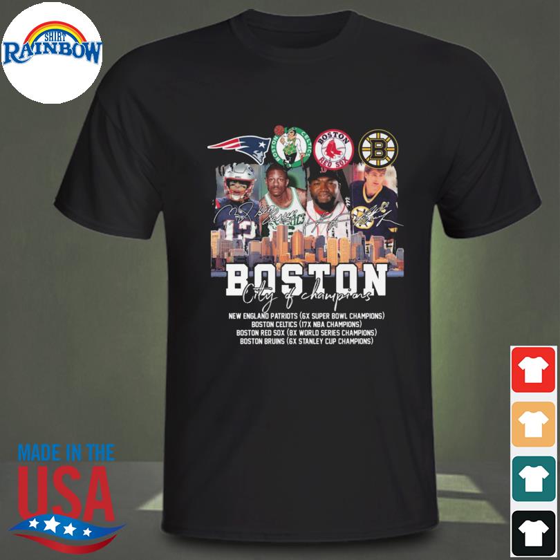 Boston new england Patriots Boston red sox Boston celtics T-shirt