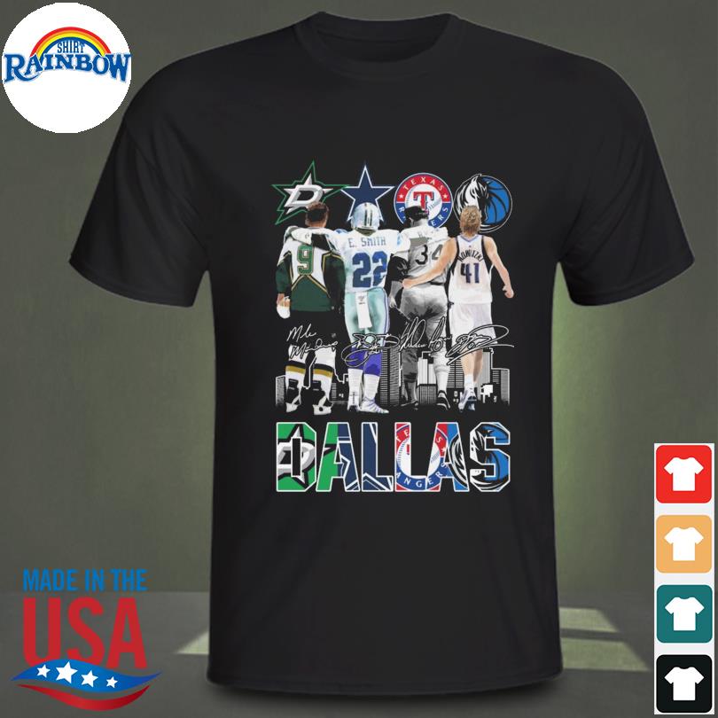 Dallas Cowboys Emmitt Smith and Dirk Nowitzki Dallas Mavericks signatures  shirt, hoodie, sweater, long sleeve and tank top