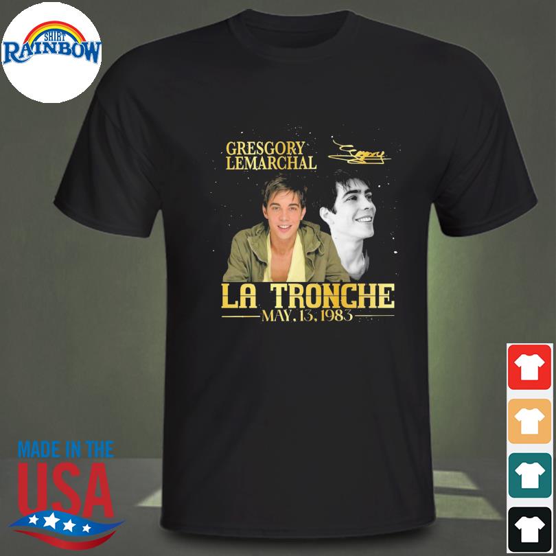Gregory lemarchal la tronche may 13 1983 signature shirt