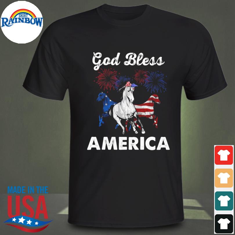 Happy god bless horse American 2023 shirt