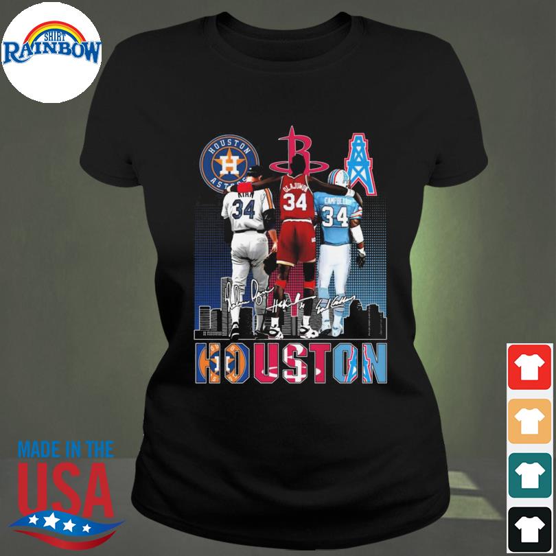 Houston Sport Nolan Ryan's Hakeem Olajuwon And Earl Campbell Signatures  Shirt, hoodie, sweater, long sleeve and tank top