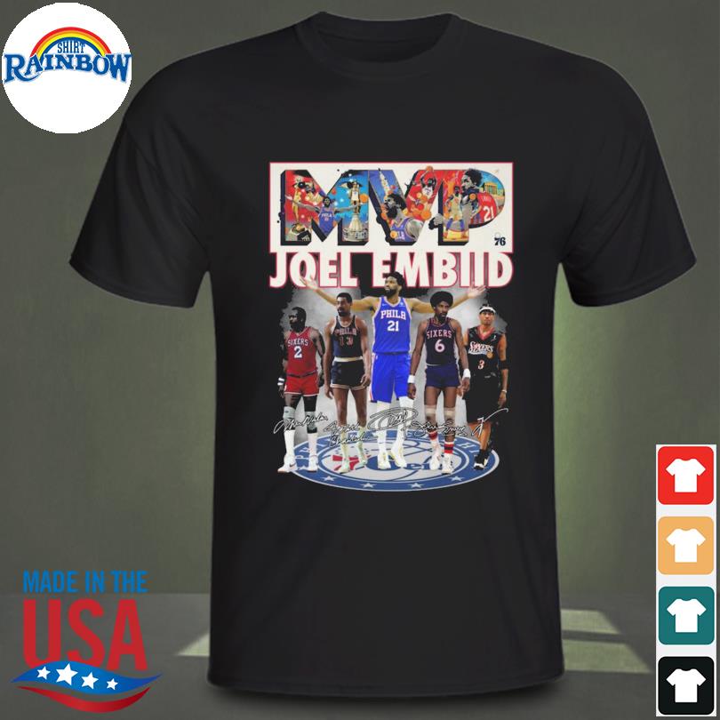 Joel Embiid Philadelphia 76ers MVP Signatures 2023 Shirt