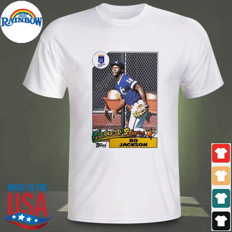 Official 1987 topps future stars bo jackson royals t-shirt, hoodie