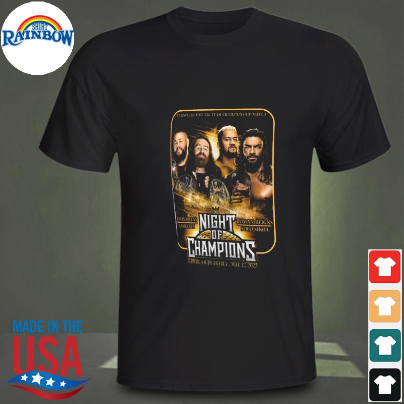Kevin Owens & Sami Zayn vs Roman Reigns and Solo Sikoa Night of Champions Matchup T-Shirt