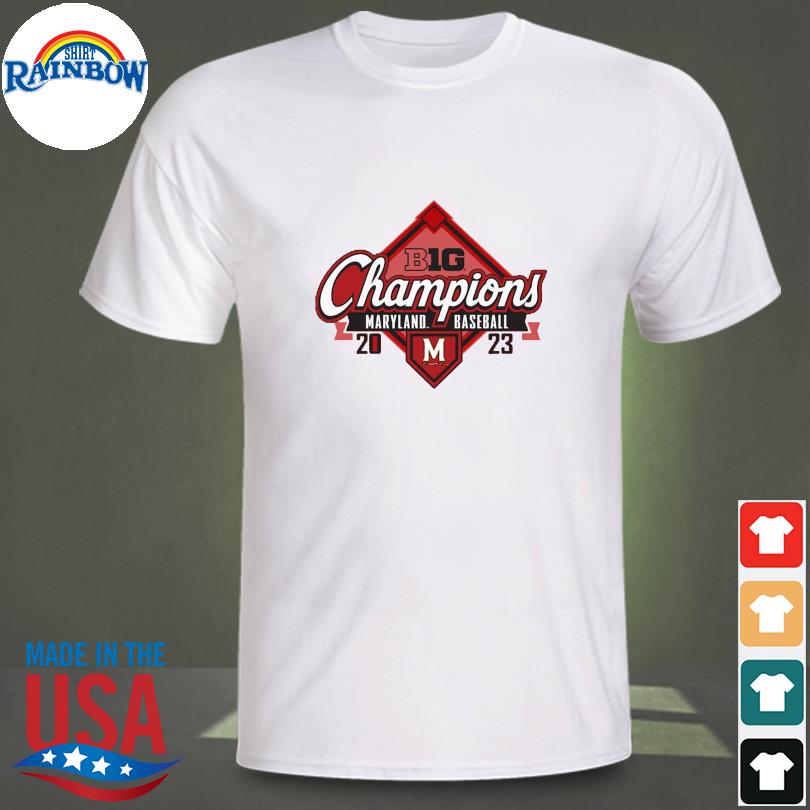 Maryland Terrapins Blue 84 2023 Big Ten Baseball Regular Season Champions T-Shirt