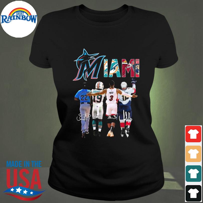 Miami Dolphins Florida Panthers Miami Heat Miami Marlins logo Miami teams  2023 shirt, hoodie, sweater, long sleeve and tank top